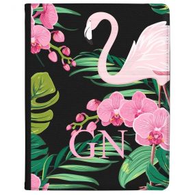 Flamingo Amongst Pink and Green Leaves tablet case available for all major manufacturers including Apple, Samsung & Sony
