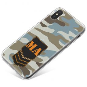 Grey?Blue Camo phone case available for all major manufacturers including Apple, Samsung & Sony