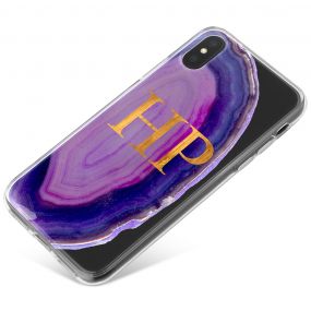 Purple Vortex Geode phone case available for all major manufacturers including Apple, Samsung & Sony