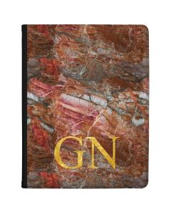 Cracked red and grey marble tablet case available for all major manufacturers including Apple, Samsung & Sony