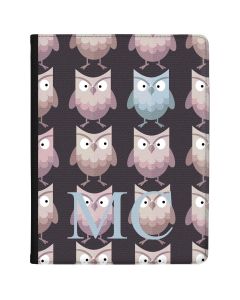 Blue and Brown Owls tablet case available for all major manufacturers including Apple, Samsung & Sony