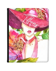 Watercolour Woman with Hat tablet case available for all major manufacturers including Apple, Samsung & Sony