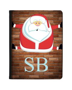 Funny Santa Claus with Glasses Stuck in Chimney tablet case available for all major manufacturers including Apple, Samsung & Sony