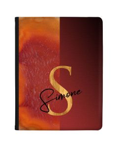 Half Orange Gold Agate Half Deep Red tablet case available for all major manufacturers including Apple, Samsung & Sony