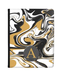 Grey And Gold Marbled Ink tablet case available for all major manufacturers including Apple, Samsung & Sony