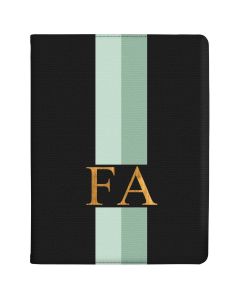 Mint Green Racing Stripes tablet case available for all major manufacturers including Apple, Samsung & Sony