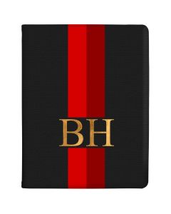 Red And Crimson Racing Stripes tablet case available for all major manufacturers including Apple, Samsung & Sony
