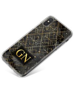 Black Marble & Gold phone case available for all major manufacturers including Apple, Samsung & Sony