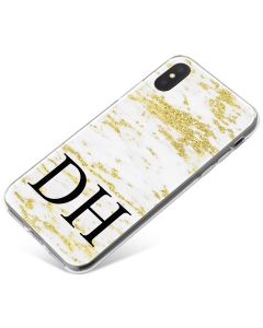 White & Gold Marble phone case available for all major manufacturers including Apple, Samsung & Sony