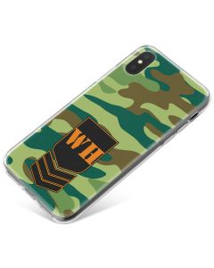 Green Jungle Camo phone case available for all major manufacturers including Apple, Samsung & Sony
