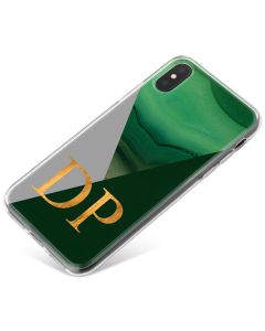 Geometric Emerald And Jade Agate phone case available for all major manufacturers including Apple, Samsung & Sony