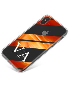 Orange And Golden Stripe Agate phone case available for all major manufacturers including Apple, Samsung & Sony