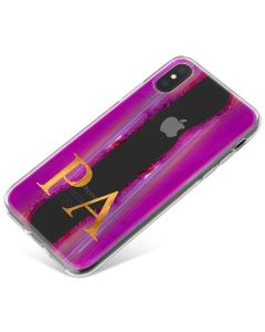 Pink And Purple Sliced Agate phone case available for all major manufacturers including Apple, Samsung & Sony