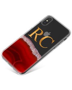 Transparent With Deep Red Agate phone case available for all major manufacturers including Apple, Samsung & Sony