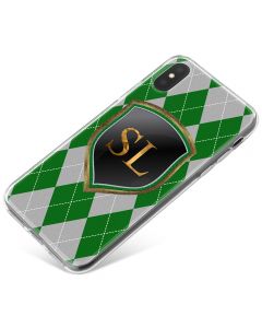 Green And Silver Coats Of Arms phone case available for all major manufacturers including Apple, Samsung & Sony