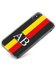 Yellow And Red Racing Stripes phone case available for all major manufacturers including Apple, Samsung & Sony