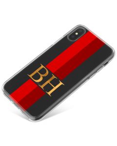 Red And Crimson Racing Stripes phone case available for all major manufacturers including Apple, Samsung & Sony