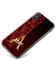 Half Crimson Skull Lace phone case available for all major manufacturers including Apple, Samsung & Sony