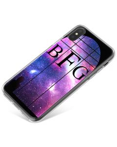 Window Looking Out On A Violet Galaxy phone case available for all major manufacturers including Apple, Samsung & Sony