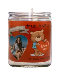 Personalised One True Love Unscented Candle