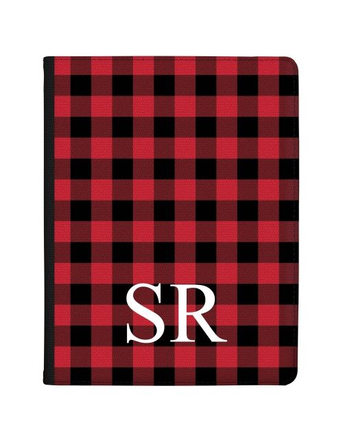 Red and Black Tartan tablet case available for all major manufacturers including Apple, Samsung & Sony