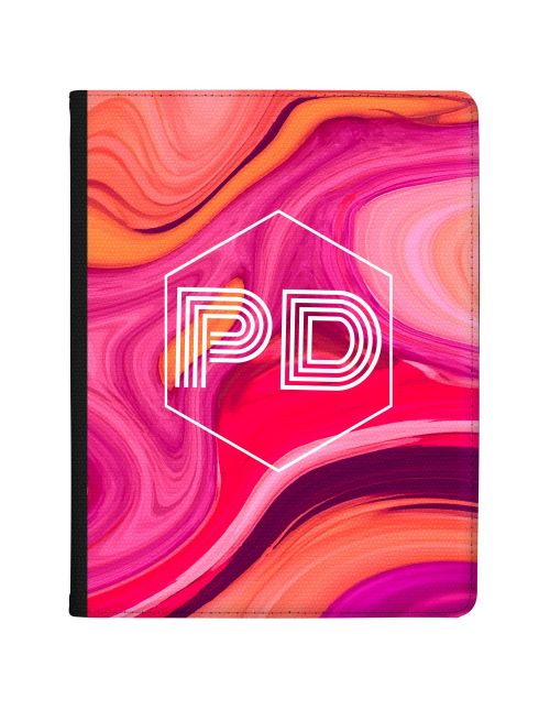 Pink Gold And Purple Marbled Ink tablet case available for all major manufacturers including Apple, Samsung & Sony