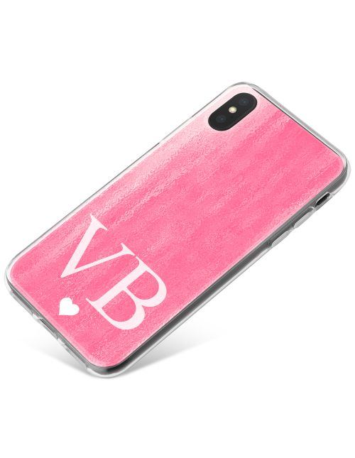 Pink Watercolour effect phone case available for all major manufacturers including Apple, Samsung & Sony