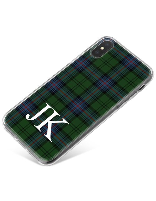 Green and Blue Tartan Pattern phone case available for all major manufacturers including Apple, Samsung & Sony