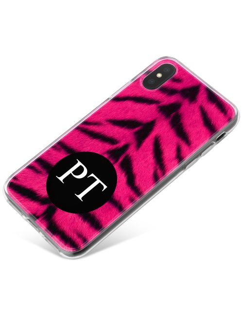 Tiger Print - Hot Pink phone case available for all major manufacturers including Apple, Samsung & Sony