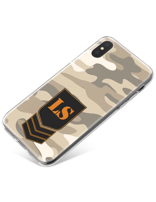 Light Grey Desert Camo phone case available for all major manufacturers including Apple, Samsung & Sony