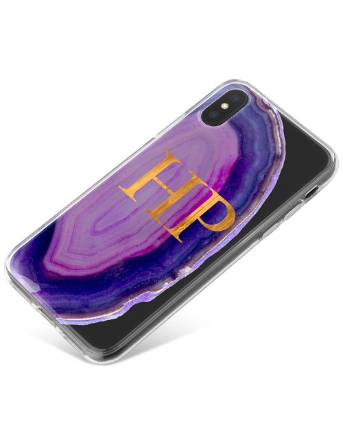 Purple Vortex Geode phone case available for all major manufacturers including Apple, Samsung & Sony