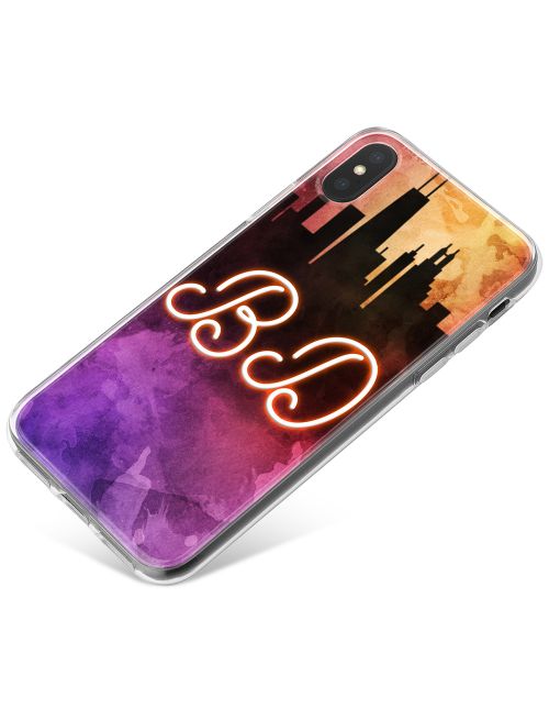 Neon City Skyline phone case available for all major manufacturers including Apple, Samsung & Sony