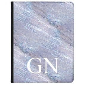Grey & Ice Blue Marble tablet case available for all major manufacturers including Apple, Samsung & Sony