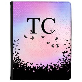 Pink and Blue Sky with Butterflies tablet case available for all major manufacturers including Apple, Samsung & Sony