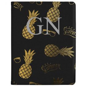 Transparent with Gold Pineapples and Sunglasses tablet case available for all major manufacturers including Apple, Samsung & Sony