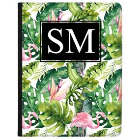 Green Leaves and a Pink Flamingo tablet case available for all major manufacturers including Apple, Samsung & Sony
