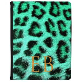Cheetah Print - Jade Green tablet case available for all major manufacturers including Apple, Samsung & Sony