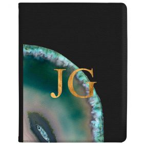 Emerald And Jade Geode tablet case available for all major manufacturers including Apple, Samsung & Sony
