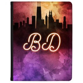Neon City Skyline tablet case available for all major manufacturers including Apple, Samsung & Sony