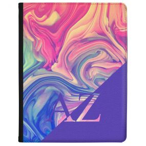 Purple Swirled Marbled Ink tablet case available for all major manufacturers including Apple, Samsung & Sony
