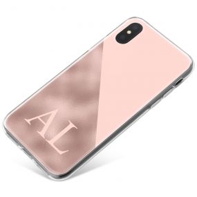 Pink Marble with a Pink Triangle phone case available for all major manufacturers including Apple, Samsung & Sony