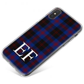 Blue, Black and Red Tartan Pattern phone case available for all major manufacturers including Apple, Samsung & Sony