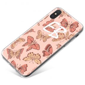 Pink and Yellow Butterflies phone case available for all major manufacturers including Apple, Samsung & Sony