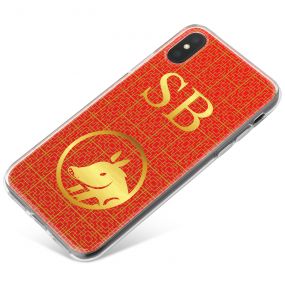 Chinese Zodiac- Year of the Pig phone case available for all major manufacturers including Apple, Samsung & Sony