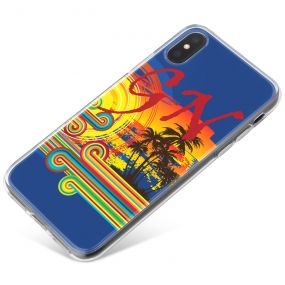 Palm Trees in the Evening phone case available for all major manufacturers including Apple, Samsung & Sony