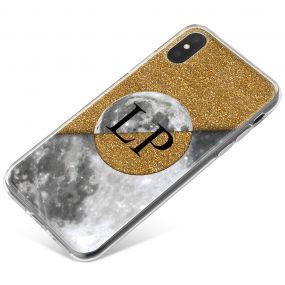 Golden Moon Split In Half phone case available for all major manufacturers including Apple, Samsung & Sony