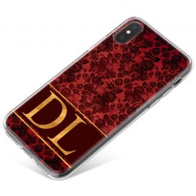 Crimson And Gold Skull Lace phone case available for all major manufacturers including Apple, Samsung & Sony