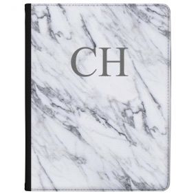 White & Grey Marble tablet case available for all major manufacturers including Apple, Samsung & Sony