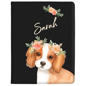 Beagle with Flowers tablet case available for all major manufacturers including Apple, Samsung & Sony