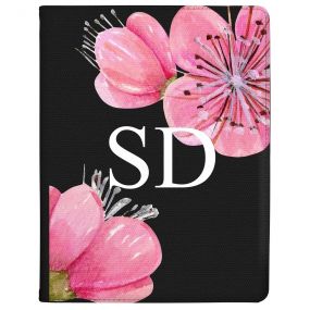 Transparent with Pink Flowers tablet case available for all major manufacturers including Apple, Samsung & Sony